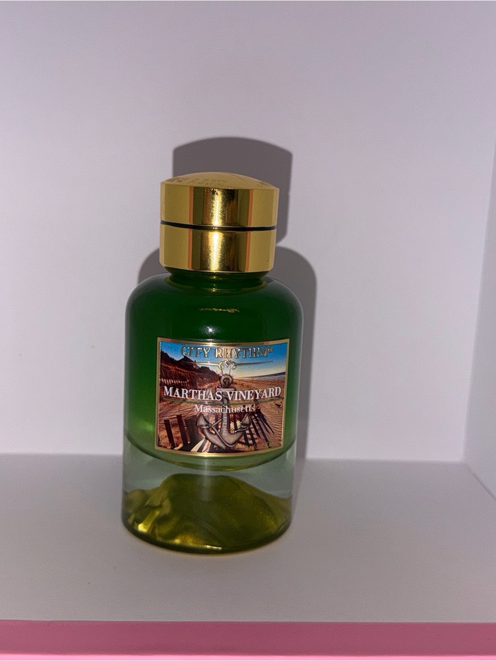 Martha's Vineyard Moisturizing Body Oil - Green & Gold Bottle